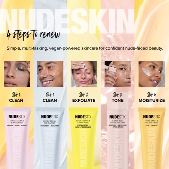 💗NUDESKIN BY NUDESTIX Lemon-Aid Detox & Glow Micro-Peel - Picture 5 of 12